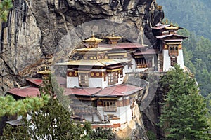 Tiger Nest Bhutan Monastery having beautiful background photo