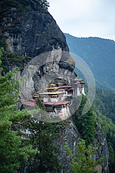 Tiger Nest Bhutan Monastery having beautiful background photo