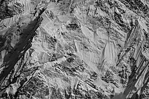 Himalayan Black and White Mountain Texture