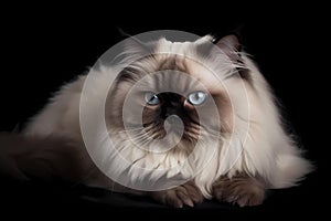 Himalayan cat - Originated in the United States (Generative AI)