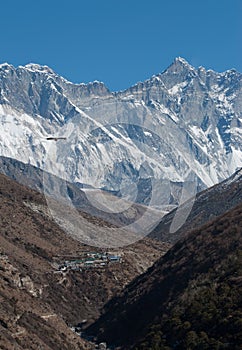 Himalayan Eagle over a valley