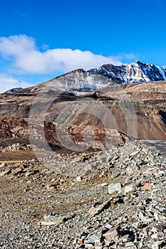 Himalayan landscape in Himalayas along Manali-Leh road