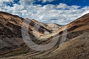 Himalayan landscape near Tanglang-La pass. Ladakh, India photo