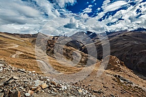 Himalayan landscape near Tanglang-La pass. Ladakh, India photo