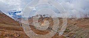 Himalayan landscape with road, Ladakh, India