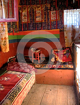 Himalayan Monastery: A typical sherpa's bedroom