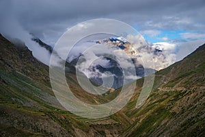 Himalayan mountain landscape along Manali - Leh National Highway