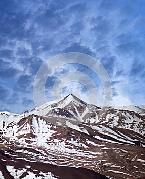 Himalayan Mountain landscape in Tibet, China photo