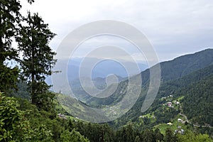 Himalayan Mountain Range Seen from Dalhousie India