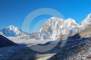 Himalayan mountains in the early morning