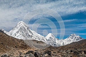 Himalayan mountains in Nepal