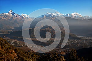Himalayan mountains from Sarangkot