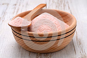 Himalayan pink crystal salt photo