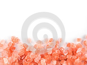 Himalayan pink salt in crystals