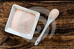 Himalayan pink salt crystals