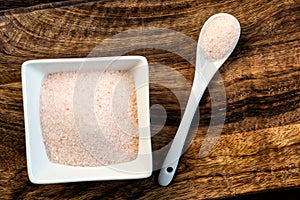 Himalayan pink salt crystals