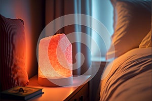 Himalayan Salt Lamp Bedroom Setup Concept