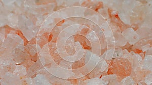 Himalayan salt on turn table