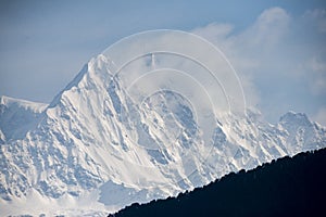 Himalayan Snow peaks near Chopta,Tungnath,Uttarakhand,India photo