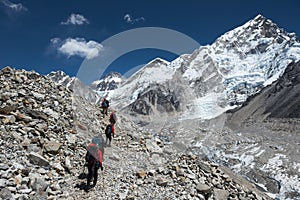 Himalayan trekkers photo