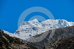 Himalayas Everest base camp trek valley views, EBC Nepal