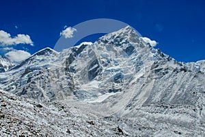 Himalayas Everest base camp trek valley views, EBC Nepal