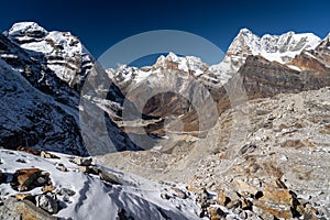 Himalayas mounatin landscape from Mewra La pass, Everest region, Nepal