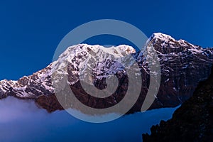 Himalayas mountain range near Annapurna
