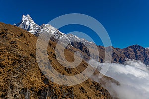 Himalayas mountain range near Annapurna