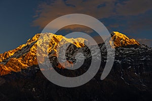 Himalayas mountain range near Annapurna