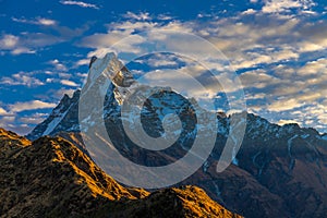 Himalayas mountain range near Annapurna