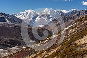 Himalayas mountain view from Chukung Ri view point, Everest region, Nepal