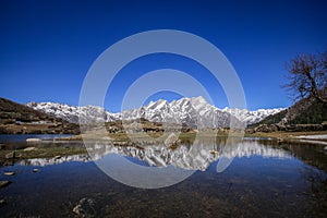 Himalayas Mountains Reflection