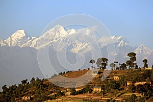 The Himalayas and Nagarkot