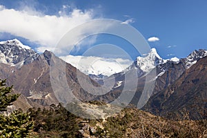 Himalayas, Nepal. beautiful sunny weather and spectacular views photo