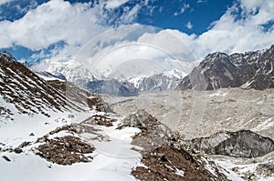 Himalayas. Ngozumba Glacier , Nepal photo