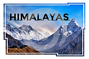 Himalayas Travel Welcome Adventure Card