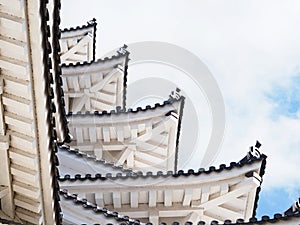 Himeji castle roof Japanese culture style