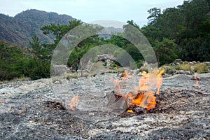 Himera fire, famous place on Lycia way