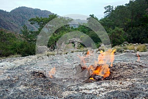 Himera fire, famous place on Lycia way photo
