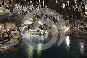 Hinagdanan cave in Panglao, Bohol, in the Philippines