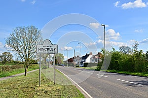 Hinckley welcome sign