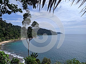 Hindia Oceans View from Batu Kuciang Tarusan, Pesisir Selatan, West Sumatera - Indonesia photo
