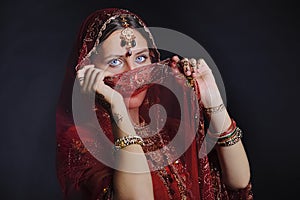 Hindu bride ready for marriage