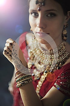 Hindu bride ready for marriage