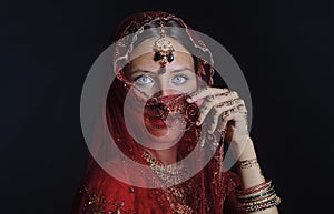 Hindu bride ready for marriage