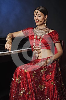 Hindu bride ready for marriage