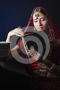 Hindu bride ready for marriage