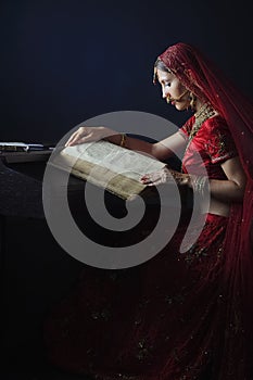 Hindu bride ready for marriage