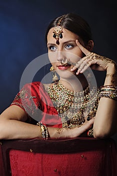 Hindu bride ready for marriage